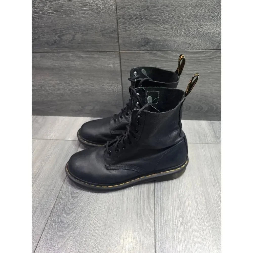 Dr. Martens Doc Martens 1460 Ambassador Blk Leather Lace Up Boots Size 8 S000151